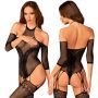 Bodystocking Obsessive G333 czarny z pończochami S/M/L - 2