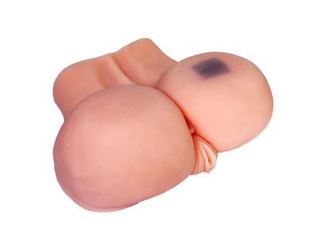 Masturbator wibrujący realistyczny XXL z pochwą i pośladkami 27 cm - 12