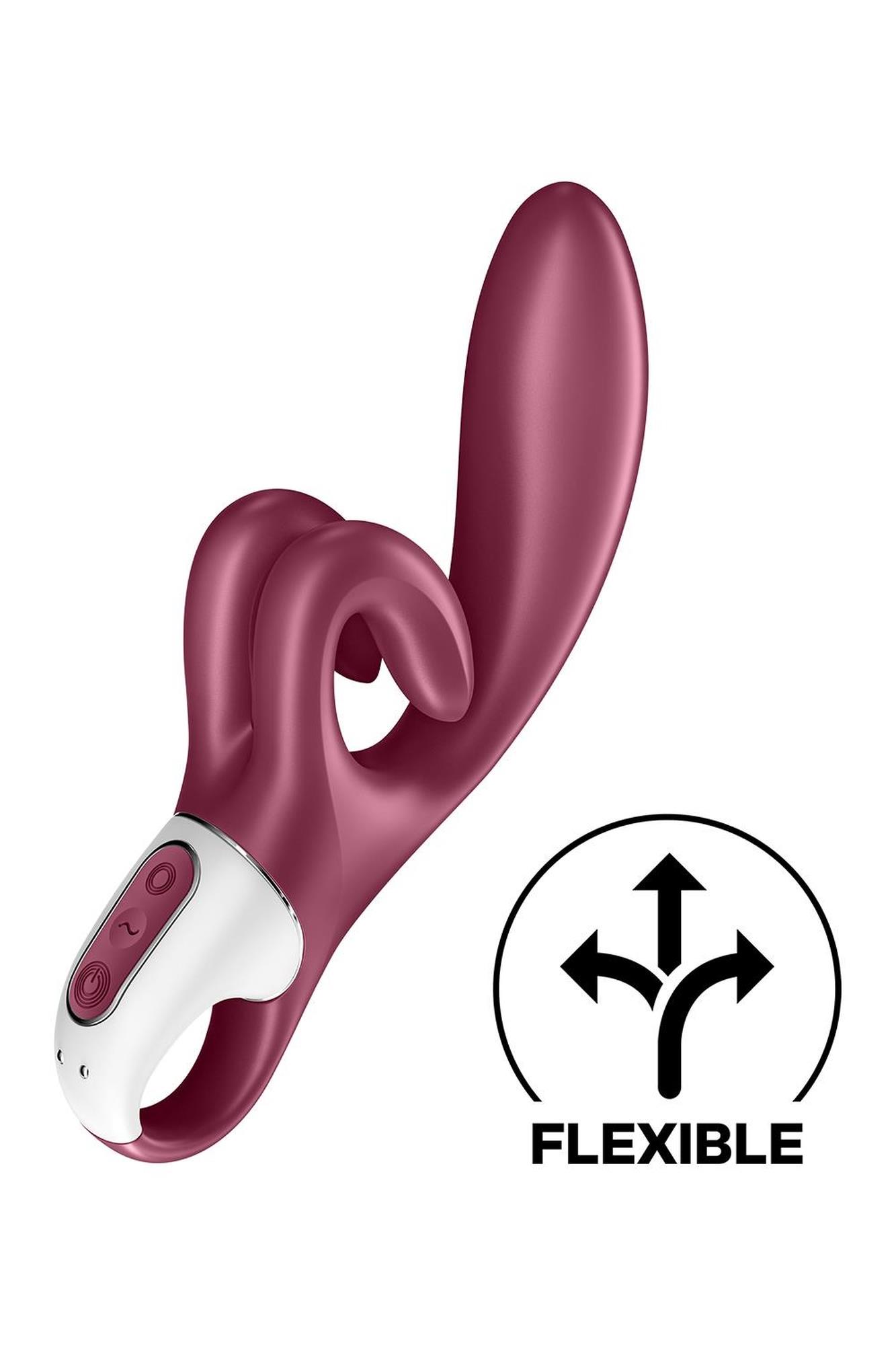 wibrator króliczek satisfyer touch me bordowy
