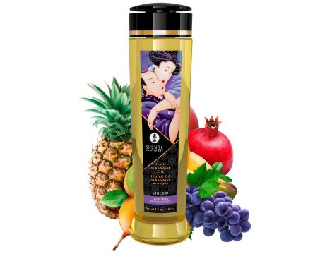 Erotyczny olejek do masażu Libido Shunga owoce egzotyczne 240 ml - 2