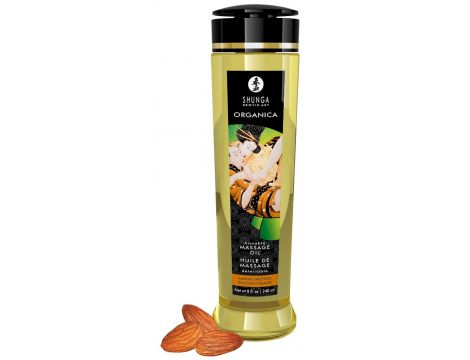 Olejek do masażu Shunga Organica Słodycz Migdałowa 240ml - 2