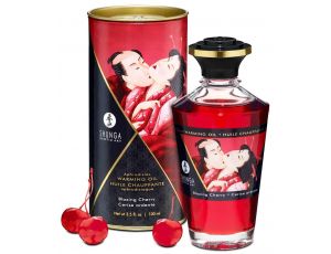 Olejek rozgrzewający do masażu Blazing Cherry Shunga