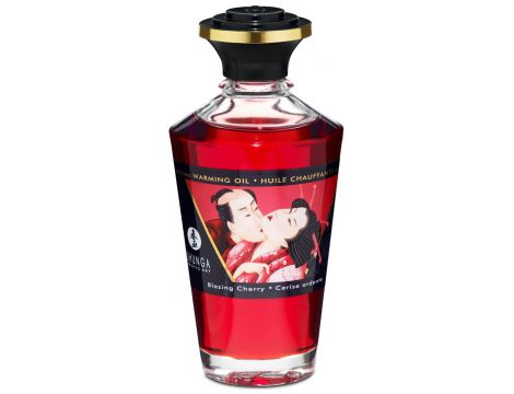 Olejek rozgrzewający do masażu Blazing Cherry Shunga - 3