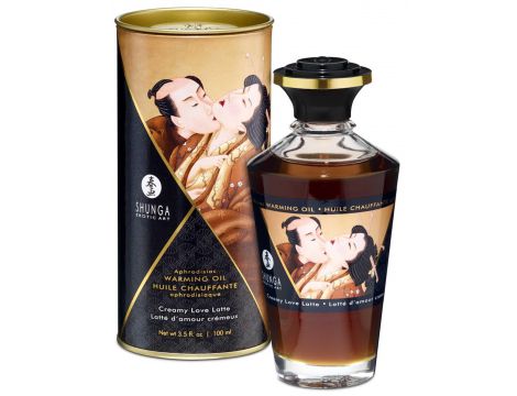 Olejek rozgrzewający do masażu Shunga Creamy Love Latte - 2