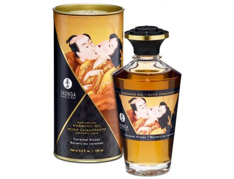 Olejek rozgrzewający do masażu Shunga Caramel Kisses 100 ml - 2