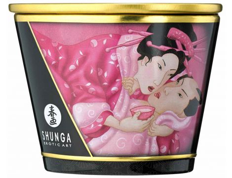 Świeca do masażu różana Shunga Aphrodisia - 3