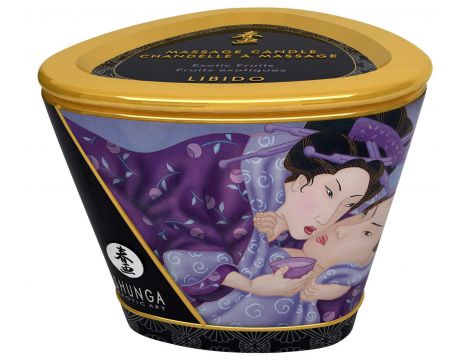 Świeca do masażu Shunga Libido owoce egzotyczne - 2