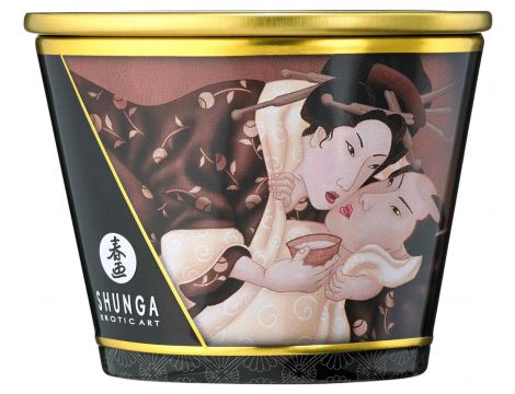Świeca do masażu Shunga czekoladowa Excitation - 3