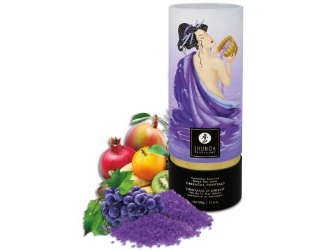 Sól do kąpieli Shunga Oriental Crystals owoce egzotyczne fioletowa - 2