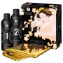 Zestaw żelu do masażu Shunga Melon Mango Oriental Body Slide z folią - 2