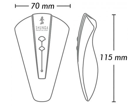 Wibrator Obi Shunga malinowy silikonowy USB - 5