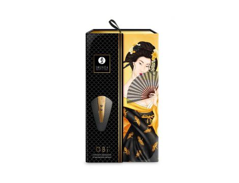 Wibrator Shunga Obi czarny silikonowy USB - 2