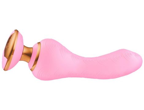 Wibrator punktu G Shunga Sanya silikonowy różowy USB 18,5 cm - 2