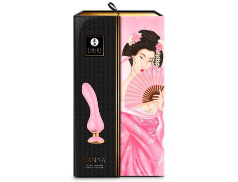 Wibrator punktu G Shunga Sanya silikonowy różowy USB 18,5 cm - 5