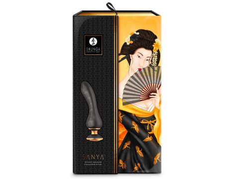 Wibrator punktu G Shunga Sanya silikonowy czarny USB 18 cm - 5
