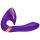 Wibrator stymulator Shunga Soyo fioletowy silikonowy USB 17 cm