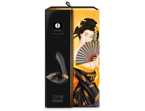 Wibrator Soyo Shunga czarny silikonowy USB - 2