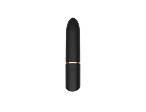 Mini wibrator Adrien Lastic Rocket czarny silikonowy USB 9 cm