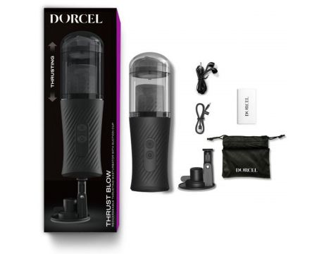 Automatyczny masturbator Thrust Blow Dorcel z przyssawką 15 cm USB - 8