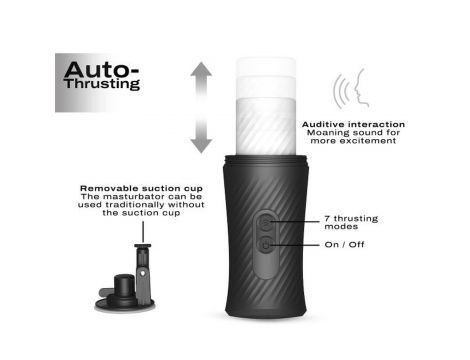 Automatyczny masturbator Thrust Blow Dorcel z przyssawką 15 cm USB - 12