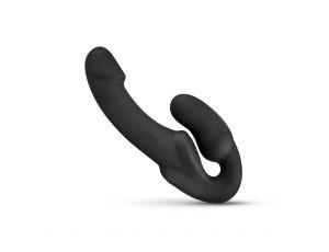 Samonośny strapon Morgan No Parts silikonowy 22 cm czarny