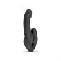 Samonośny strapon Morgan No Parts silikonowy 22 cm czarny - 8