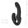 Samonośny strapon Morgan No Parts silikonowy 22 cm czarny - 13