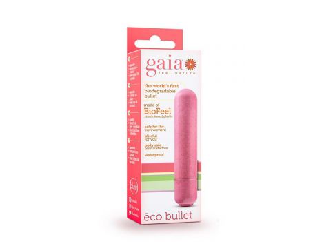Wibrator mini Gaia Eco Blush koralowy - 5