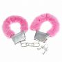Kajdanki z futerkiem Love Cuffs różowe Power Escorts - 2