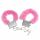 Kajdanki z futerkiem Love Cuffs różowe Power Escorts