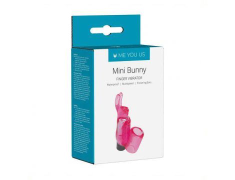 Wibrator króliczek Me You Us Mini Bunny na palec różowy 9 cm - 3