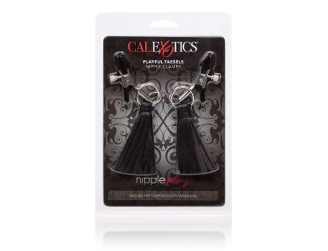 Klipsy na sutki z frędzelkami Calexotics czarny 5,75 cm - 6