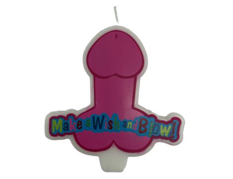 Świeczka w kształcie penisa XL różowa Kinky Pleasure