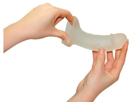 Przedłużka na penisa You2Toys żyłkowana przezroczysta 16 cm - 5