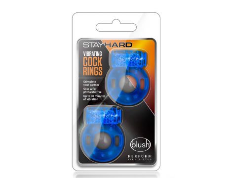Pierścień wibrujący Blush Stay Hard 2 sztuki - 5