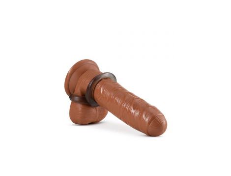 Pierścień erekcyjny Stay Hard z paskiem na jądra Blush czarny TPE - 2
