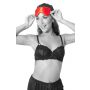 Opaska na oczy Sportsheets Amor satynowa czerwona - 6