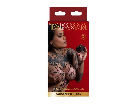 Świeca drip Taboom Rose czerwona 2 szt - 4
