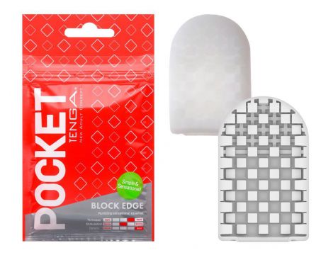 Masturbator kieszonkowy Tenga Pocket Block Edge - 5