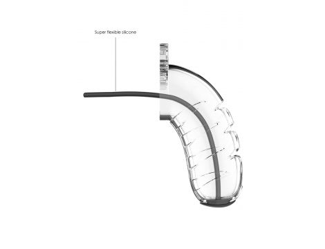 Pas cnoty ManCage Model 16 transparentny z rozszerzaczem cewki - 2