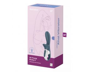 Nadmuchiwany wibrator analny Satisfyer Air Pump Booty 2 ciemnoszary USB