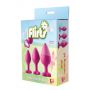 Zestaw korków analnych Flirts Dream Toys różowy z kamieniami - 6
