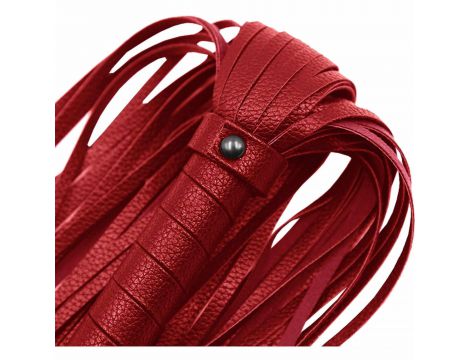Długi czerwony bicz skórzany Alive 69 cm - 2