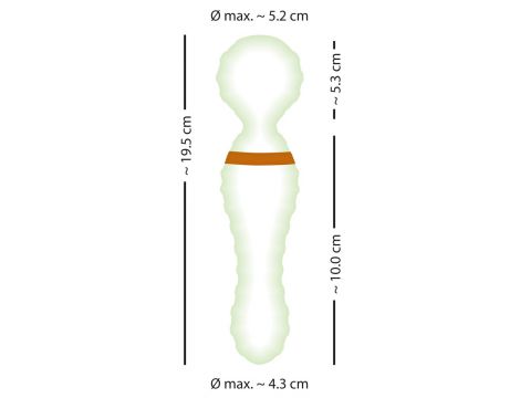 Wibrator wand You2Toys świecący w ciemności USB 19,5 cm - 7