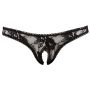 Stringi z otwartym kroczem Cottelli LINGERIE czarny S - 12