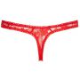 Stringi koronkowe Cottelli LINGERIE czerwone S - 17