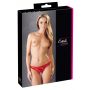 Stringi koronkowe Cottelli LINGERIE czerwone S - 2