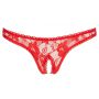 Stringi koronkowe Cottelli LINGERIE czerwone S - 18