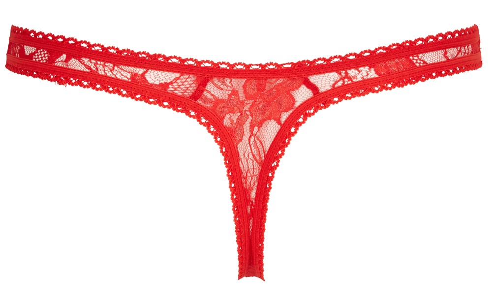 lace string red l