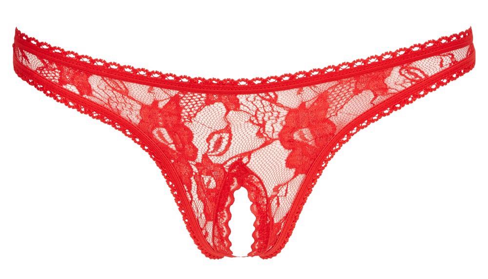 lace string red l